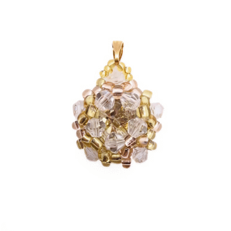 Large crystal center pendant handmade jewelry jewellery