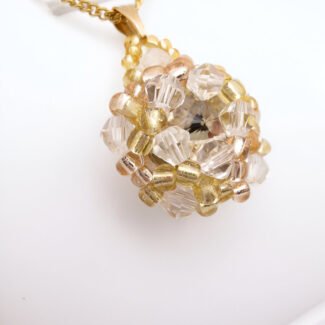 Large crystal center pendant handmade jewelry jewellery