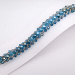 Blue crystal bracelet handmade jewellery jewelry