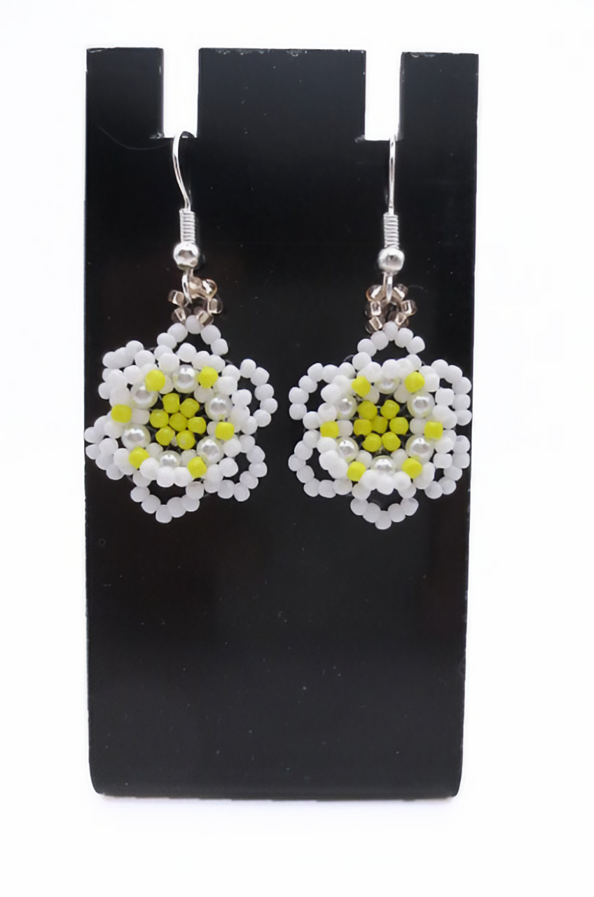 Beaded earrings jewelry jewellery handmade