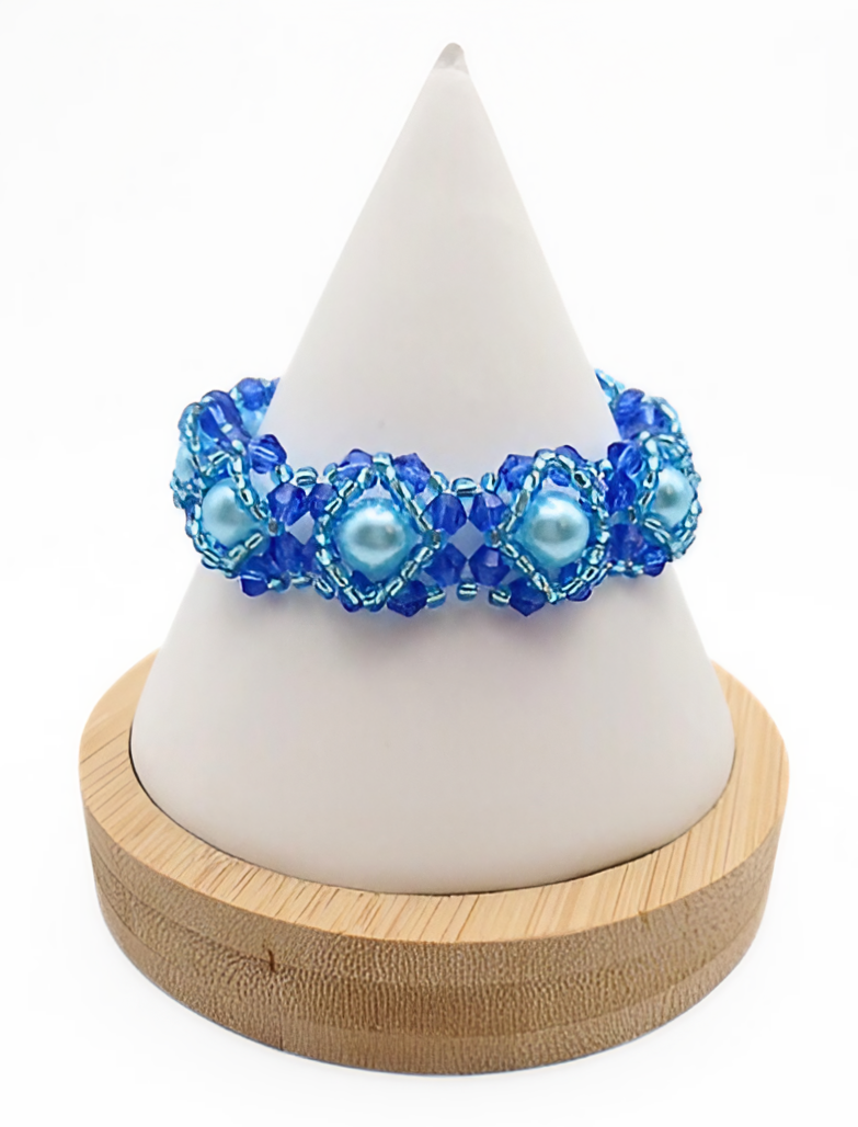 Blue bracelet handmade jewelry jewellery