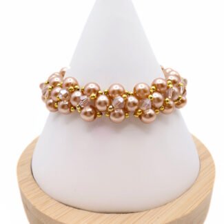 Pearl crystal bracelet handmade jewelry jewellery