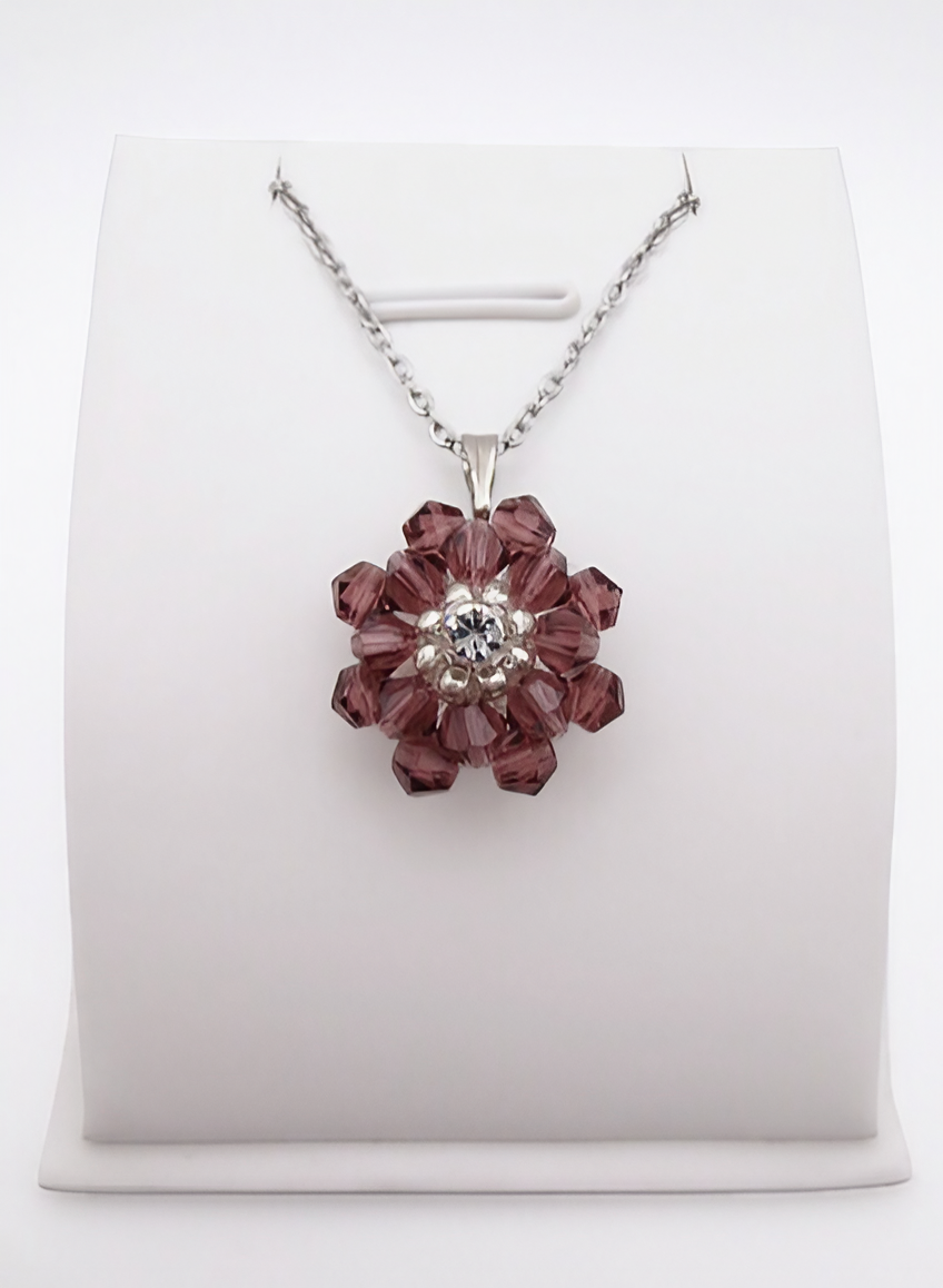 Crystal diamonte pendant handmade jewelry jewellery