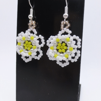 Beaded earrings jewelry jewellery handmade