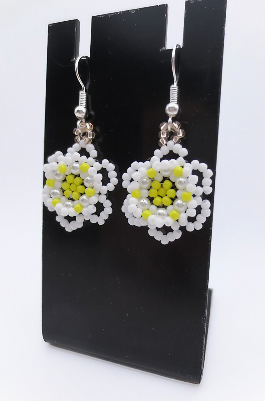 2. up Beaded earrings jewelry jewellery handmade