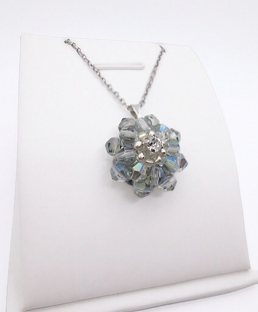 Crystal diamonte pendant handmade jewelry jewellery