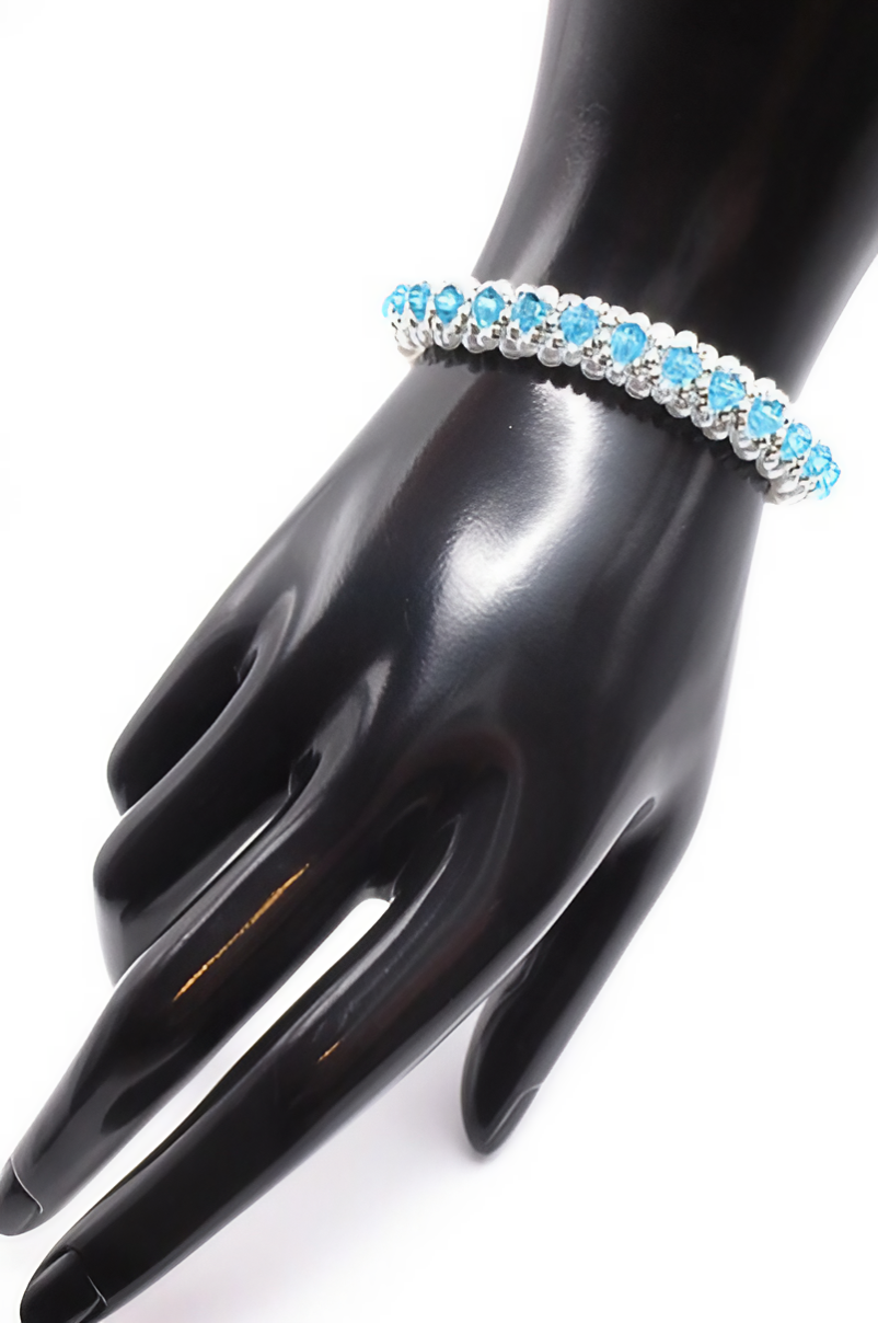 Stunning blue pearl bracelet jewelry jewellery handmade