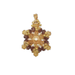 Pearl crystal pendant handmade jewellery jewelry