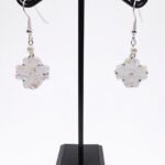 White Crystal earrings jewelry jewellery handmade