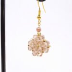 Champagne Crystal earrings jewelry jewellery handmade