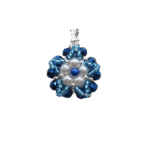 pendant - blue crystal pearls jewelry jewellery