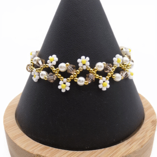 Floral bracelet handmade jewellery jewelry