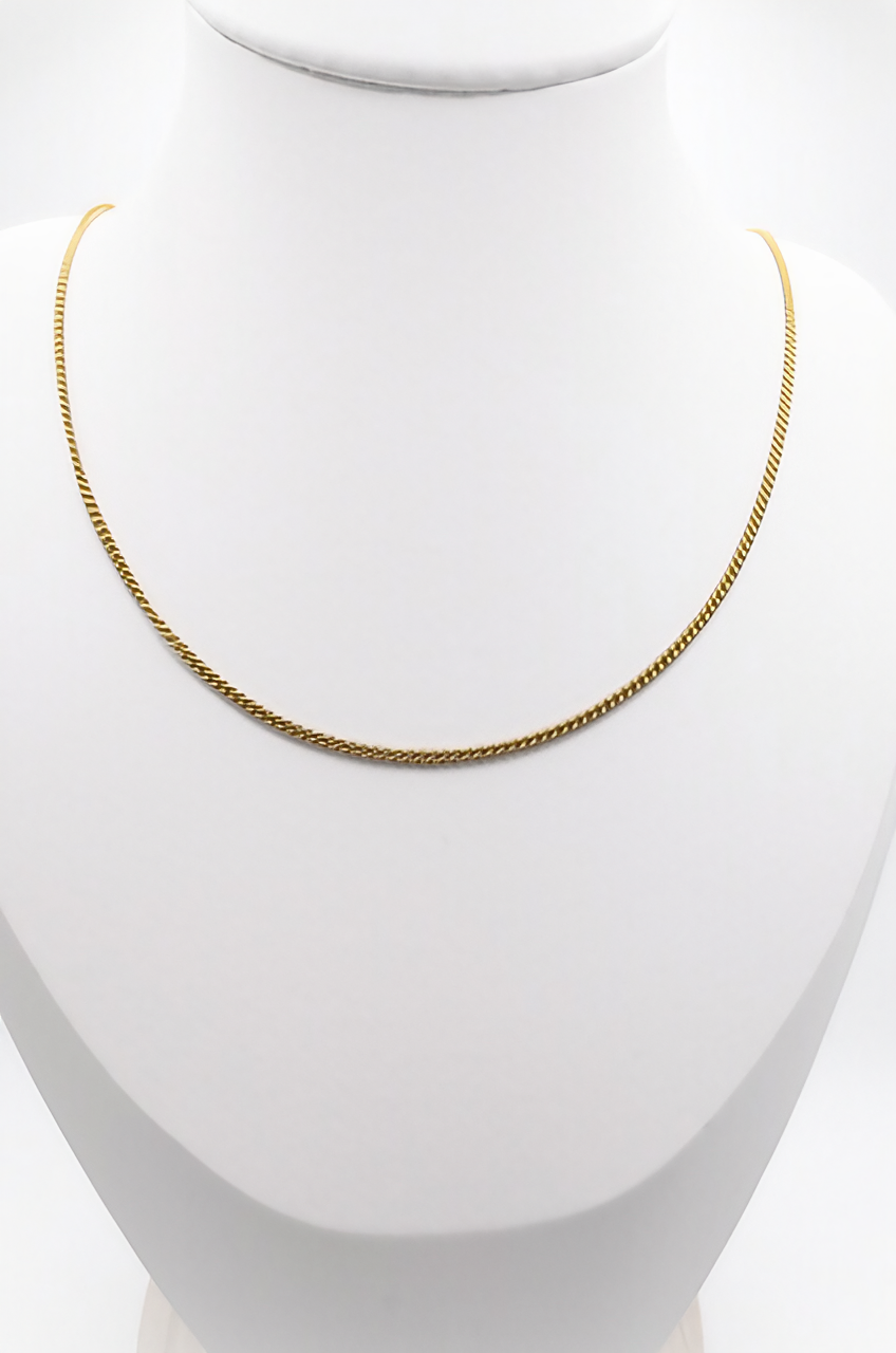 Gold colour stainless steel chain jewelry jewellery