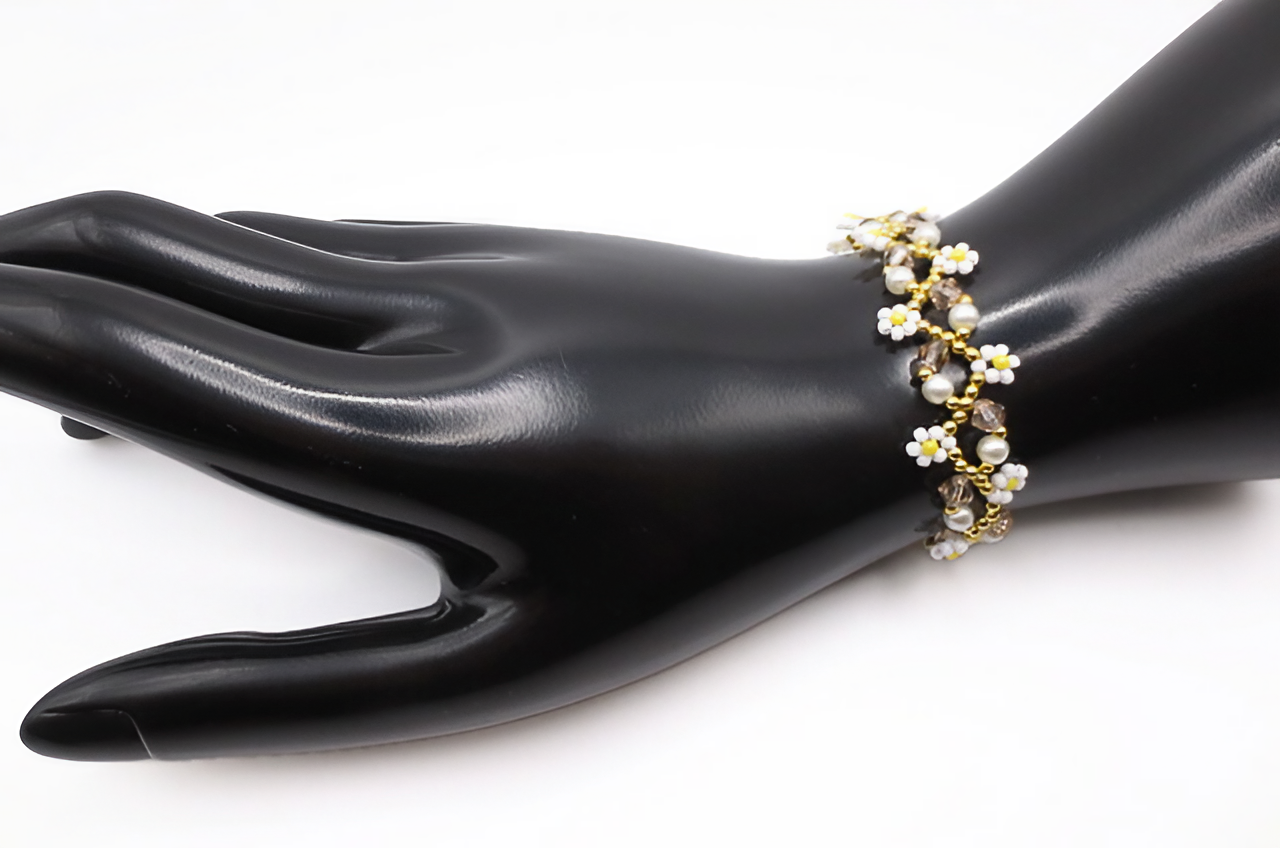 Floral bracelet handmade jewellery jewelry