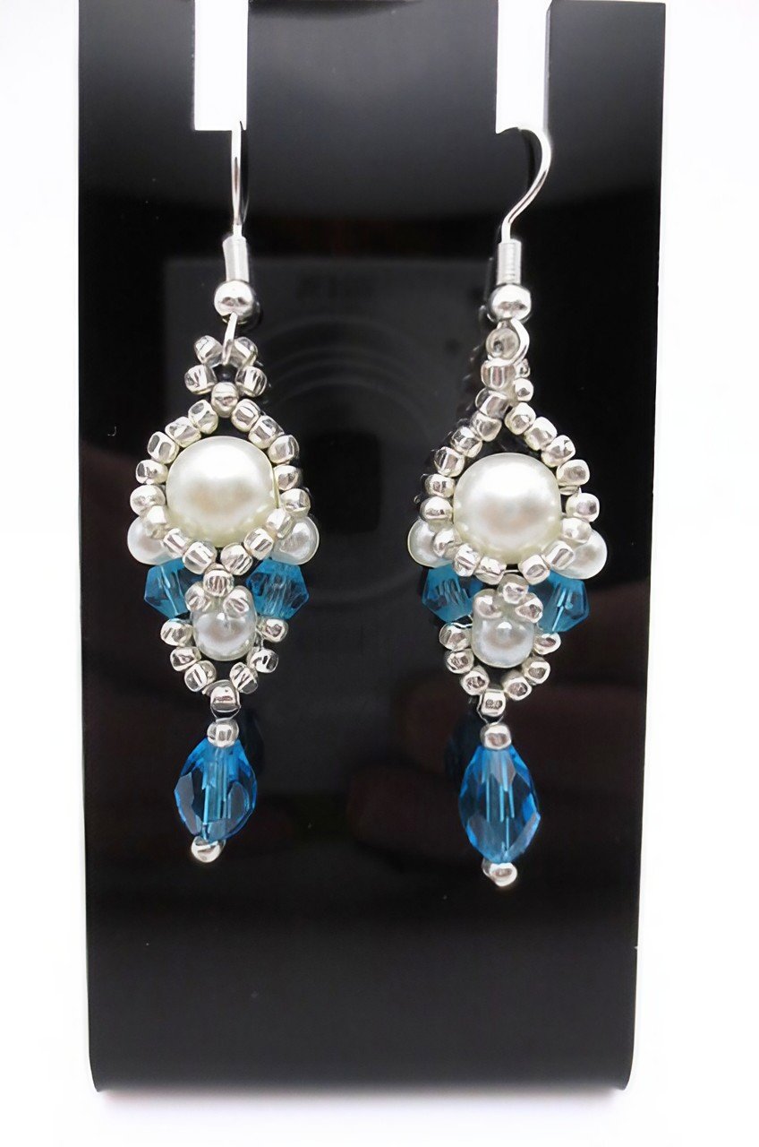 Earrings Alessia Blue Handmade Jewellery jewelry