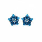 Earrings Blue Crystal Sabrina Handmade Jewellery jewelry