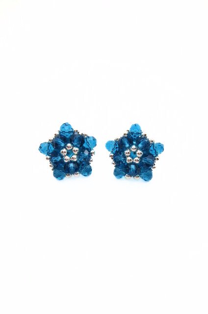 Earrings Blue Crystal Sabrina Handmade Jewellery jewelry