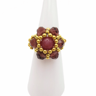 Ring purple tourmaline handmade jewellery jewelry