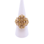 Ring Paris champagne crystal medium handmade ring jewellery jewelry