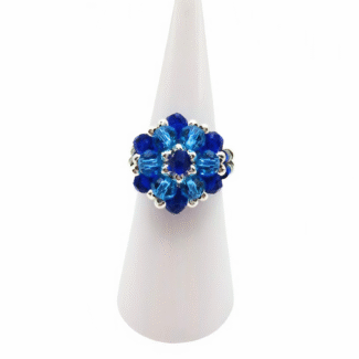 Ring Jessica Crystal handmade jewellery jewelry