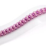 Bracelet pink purple pearls handmade jewellery jewelry