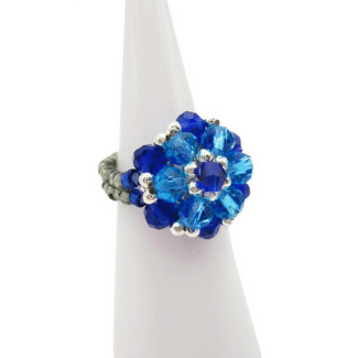 Ring Jessica Crystal handmade jewellery jewelry