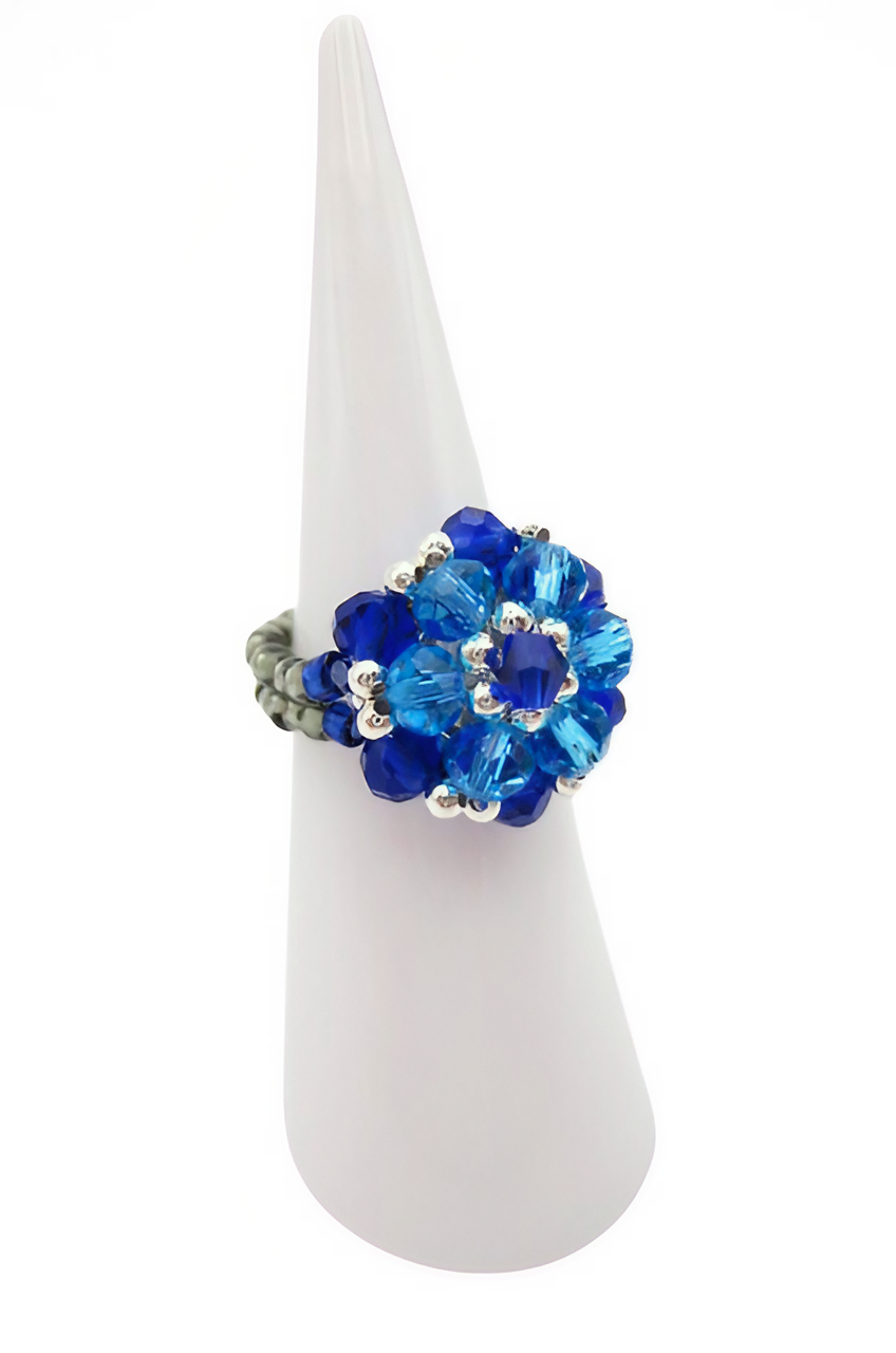 Ring Jessica Crystal handmade jewellery jewelry