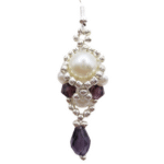 Earrings Alessia Purple Handmade Jewellery jewelry
