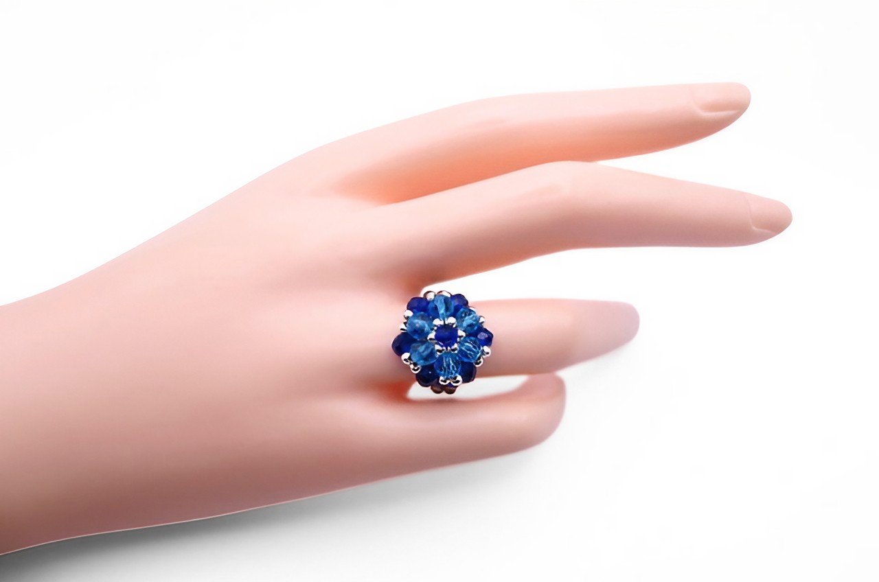 Ring Jessica Crystal handmade jewellery jewelry