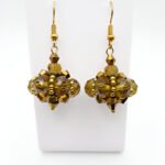 Earrings Claudia Yellow Crystal Handmade Jewellery Jewelry