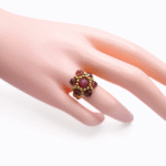 Ring purple tourmaline handmade jewellery jewelry