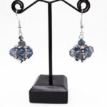 Earrings Claudia Blue Crystal Handmade Jewellery Jewelry