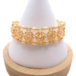 Matilda - light yellow champagne crystal bracelet handmade jewellery